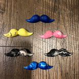 Handmade Mustache Magnets-Set Of 10 5 small
