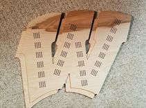 Custom Hardwood Cribbage Board 2 small