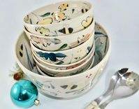 Set Of Two: Soup Bowls Cereal Bowls Salad Bowls 3 small
