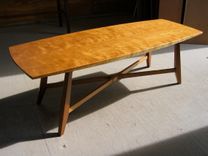 Mahogany Cherry Maple Walnut Mid Century Danish Modern Coffee Table 4 small