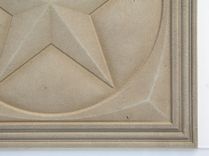 Carved Limestone Texas Star Decorative Backsplash Tile 5 small