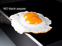 Hand Blown Glass Sunny-Side-Up Fried Egg, Double-Yolk 3 small