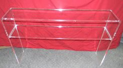 Waterfall Console Table With Shelf - Stunning Handcrafted Table - Custom Size Welcome 6 small