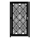 Decorative Steel Gate - Concentric - Art Deco Design - Islamic Geometry - Artistic Steel Wall Panel 1 small