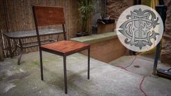 Modern Steel & Grain Dining Chair 1 small