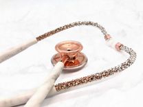 Ombre Crystallized Mdf Md One Stethoscope Medical Nursing Doctor Bling European Crystals Bedazzled 1 small