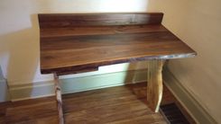 Walnut And Maple Wall Desk 10 small