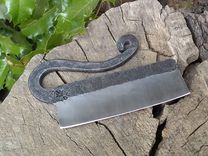 Firecreekforge.Com Forged Cigar Knife From Upcycled Repurposed Steel Hollow Ground Razor 3 small