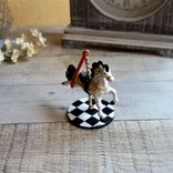 Whimsical Checks Decor Carousel Horse Ornament Miniature Buffalo Check Decor 5 small