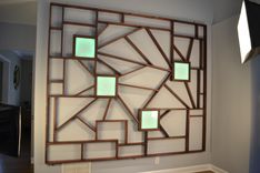 Contemporary Modern Illuminated Wall Art Sculpture 2 small