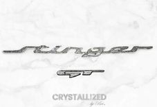 Kia Stinger Gt Crystallized Car Emblem Bling Genuine European Crystals Bedazzled 2 small