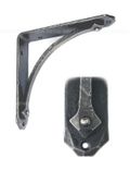 Gothic Metal Shelf Bracket. Forged Handcrafted. 5"X5" - 12"X12" 2 small