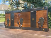 Cedar Woor And Metal Rustic Hangers Coat Rack 6 small