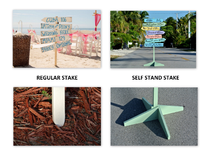 Destination Shamrock Sign. Directional Sign Post. Wedding Gift Idea. 6 small