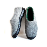 Mens Slip On Felted Shoes Gray Greenery 2 small