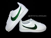 Nike Crystallized Classic Cortez Women's Sneakers Bling European Crystals Bedazzled 1 small