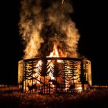 Personalized Deer Scene Fire Pit Ring 5 small