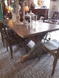 Reclaimed Fir And Pine Trestle Table 6 small