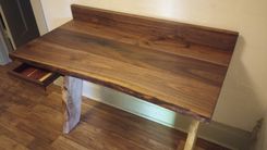 Walnut And Maple Wall Desk 1 small