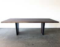 Banks Walnut + Steel Dining Table 5 small