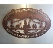 Custom Lake Night Wildlife Sign 3 small