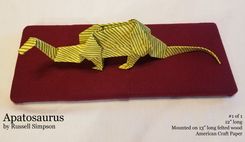 Apatosaurus Origami Sculpture 5 small