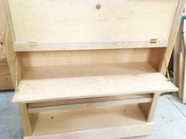 Custom Bookcase With Fold Down Desks 2 small