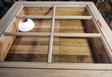 Shadow Box Display Table Coffee Table Antique Window 6 small