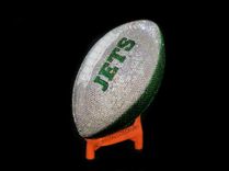 New York Jets Crystallized Football Full Size Nfl Bling Genuine Europeani Crystals Bedazzled 2 small