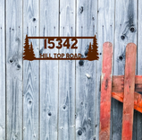 Personalized Metal Address Sign 2 small
