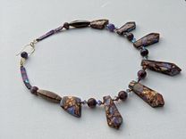 Lavender Opal And Bronzite Necklace 1 small