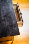 Reproduction Shaker Bureau. Dyed Curly Maple With Hand Rubbed Finish. 5 small