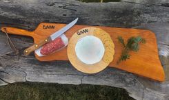 Large Carved Handle Live Or Natural Edge Serving Boards 2 small