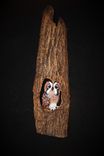 Owl Wood Wall Carving Sculpture 2 small