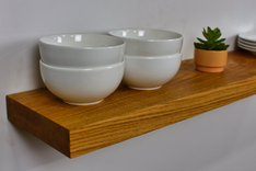 Oak Shelves, White Oak Floating Shelves, Oak Wall Shelves, Light Wood Floating Shelves 3 small