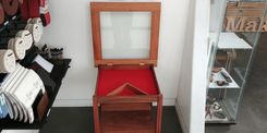 The Major's Solid Sapele Military Retirement Shadow Box 3 small