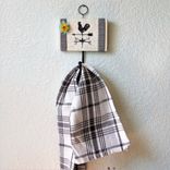 Vintage Farmhouse Utility Hook Rooster Weather Vane Decor 2 small