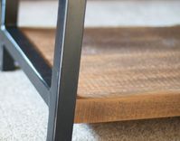 Barn Wood Coffee Table Industrial Rustic Reclaimed 1800s Barn Wood And Steel Legs 5 small