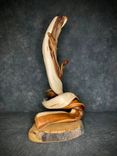 Twisted Juniper Singled Head Taxidermy Pedestal 5 small