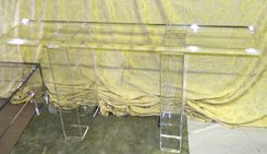 Acrylic Slab Top Bar With Pillar Base - Hand Crafted, Made To Order 6 small