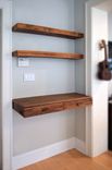 Reclaimed Wood Desk And Shelves–Construction & Installation 3 small