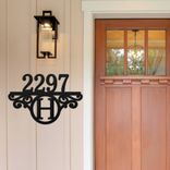 Metal Address Sign - House Number Sign - Housewarming Gift - Metal Address Sign 2 small
