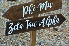 Alpha Chi Omega Gifts, Kappa Delta Sorority Sister Wooden Signs 6 small