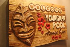 Custom Carved Home Signs, Pool Signs, Deck Signs, Custom Wood House Signs By Lazy River Studio 2 small