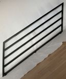 Modern Metal Stair Railing; Contemporary Knee Wall Steel Handrails 2 small