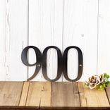 Custom Steel Address Sign, Personalized Metal Numbers, Horizontal Laser Cut House Number Plaque, Housewarming Gift for New Homeowner 1 small