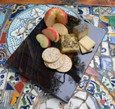 Rustic Wood Mosaic Epoxy Resin Serving/Cutting Boards 2 small