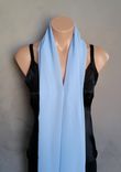 Powder Blue Chiffon Scarf 3 small