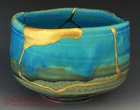 Gold Kintsugi Art, Vases Or Bowl 6 small