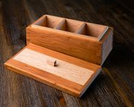 Reclaimed Cherry And Red Oak Tea Box 1 small